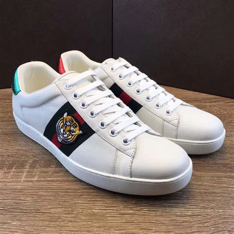 gucci white sneakers mens price|Gucci sneakers for men price.